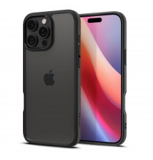 Husa pentru iPhone 16 Pro - Spigen Ultra Hybrid - Matte Neagra