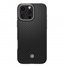 Husa pentru iPhone 16 Pro - Spigen Enzo Aramid - Neagra / Natural