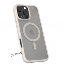 Husa pentru iPhone 16 Pro - Spigen Ultra Hybrid MagSafe - Frost Natural Titanium