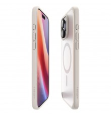 Husa pentru iPhone 16 Pro - Spigen Ultra Hybrid MagSafe - Frost Natural Titanium