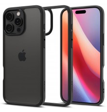 Husa pentru iPhone 16 Pro Max - Nillkin Super Frosted Shield Pro (Logo Cutout) - Titanium Gray