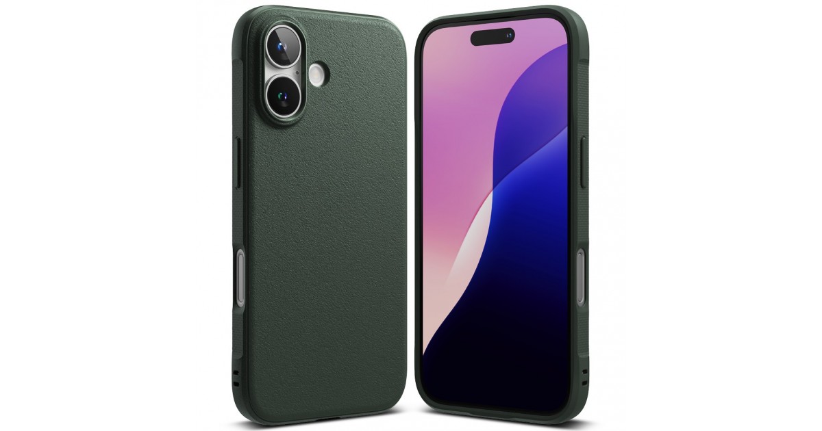 Husa pentru iPhone 16 - Ringke Onyx - Verde inchisa