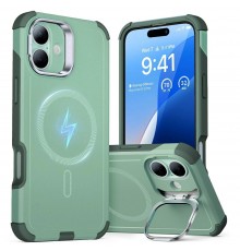 Husa pentru iPhone 16 - ESR Cyber Armor Kickstand - Verde