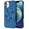 Husa pentru iPhone 16 Plus - Techsuit Luxury Glitter MagSafe - Deep Albastra