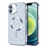 Husa pentru iPhone 16 Plus - Techsuit Luxury Glitter MagSafe - Light Albastra