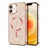 Husa pentru iPhone 16 Plus - Techsuit Luxury Glitter MagSafe - Rose Gold