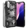 Husa pentru iPhone 16 Plus - Ringke Fusion X Design - Camo Neagra