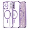 Husa pentru iPhone 16 Pro - Techsuit Luxury Glitter MagSafe - Light Mov