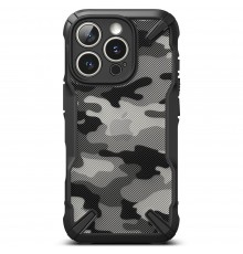 Husa pentru iPhone 16 Pro - Ringke Fusion X Design - Camo Neagra