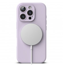 Husa pentru iPhone 16 Pro - Ringke Silicone Magnetic MagSafe - Lavender