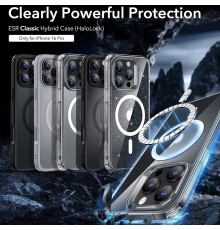 Husa pentru iPhone 16 Pro - ESR Classic Hybrid HaloLock - Frosted Clear