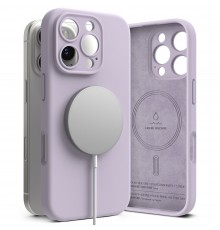 Husa pentru iPhone 16 Pro Max - Ringke Silicone Magnetic MagSafe - Lavender