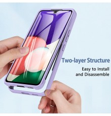 [PACHET 360] - Husa ColorVerse 360 + Folie de protectie -  Xiaomi Redmi Note 13 Pro+ 5G  - Mov