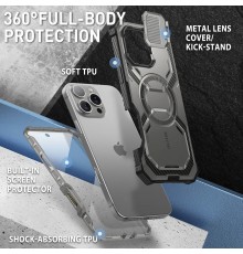 Husa pentru iPhone 16 Pro + Folie - I-Blason Armorbox - Titan Gray