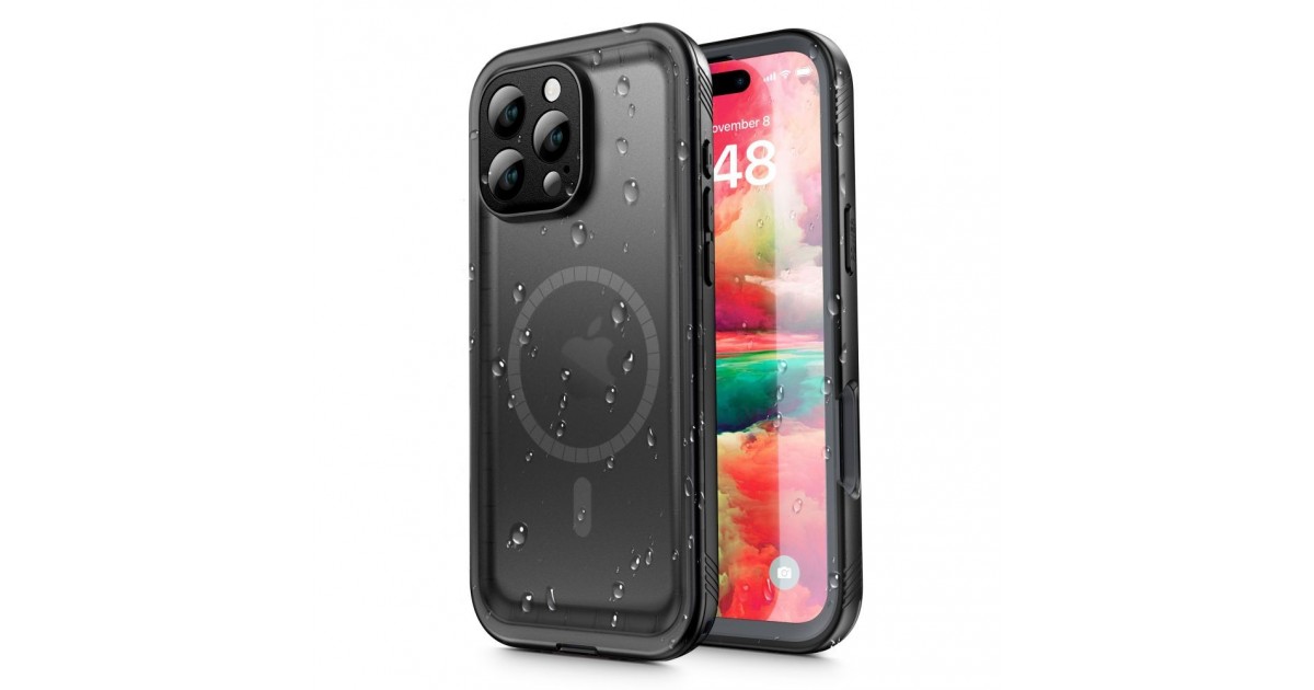 Husa pentru iPhone 16 Pro - ShellBox Waterproof IP68 Case - Neagra