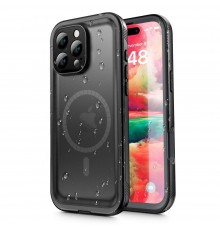 Husa pentru iPhone 16 Pro - ShellBox Waterproof IP68 Case - Neagra