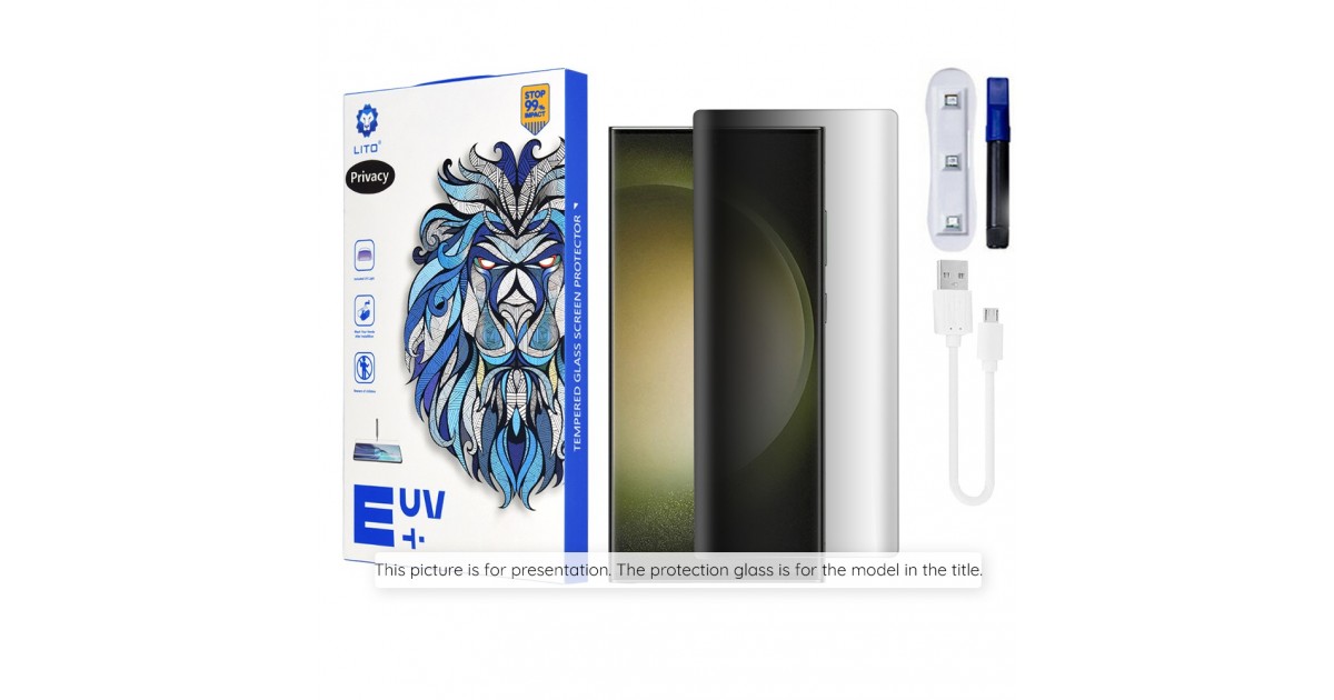 Folie pentru Samsung Galaxy S24 Ultra - Lito 3D UV Glass - Privacy