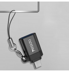 Adaptor OTG Micro-USB la USB 5Gbps - Yesido GS07 - Negru