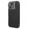 Husa pentru iPhone 16 Pro - Nillkin Qin Prop Leather Case - Neagra