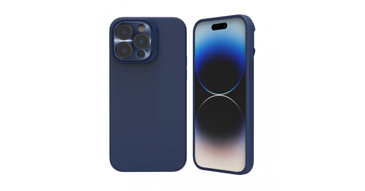 Husa pentru iPhone 16 Pro - Nillkin Lens Wing Magnetic - Albastra