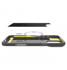 Husa pentru iPhone 16 Pro Max - Spigen Rugged Armor MagSafe - Grey