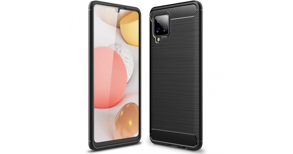 Husa Tpu Carbon Fibre pentru Samsung Galaxy A42 5G, Neagra