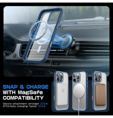 Husa pentru iPhone 16 Pro Max - Supcase Unicorn Beetle Slim Clear MagSafe - Azure