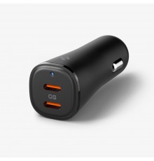 Incarcator Auto 2x Type-C Fast Charging 50W - Spigen Arcstation Essential (EV502) - Negru