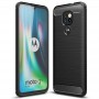 Husa Carcasa Spate pentru Motorola Moto E7 Plus / Moto G9 Play - Tpu Carbon Design - Neagra