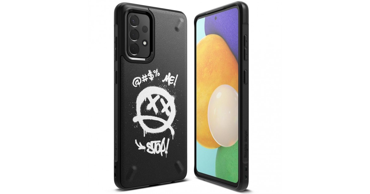 Husa Carcasa Spate Samsung Galaxy A72 - Ringke Onyx Design - Graffiti