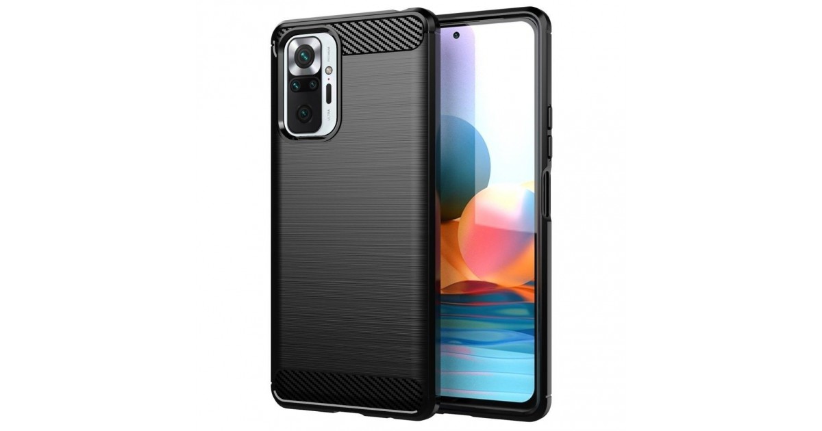 Husa Carcasa Spate Tpu Carbon pentru Xiaomi Redmi Note 10 Pro / Redmi Note 10 Pro Max , Neagra