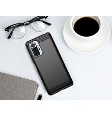 Husa Carcasa Spate Tpu Carbon pentru Xiaomi Redmi Note 10 Pro / Redmi Note 10 Pro Max , Neagra