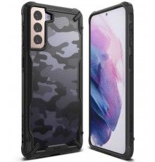 Husa Carcasa Spate pentru Samsung Galaxy S21 4G / Galaxy S21 5G - Ringke Fusion X, Camo Black