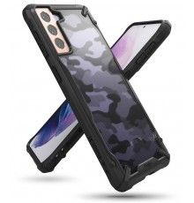 Husa Carcasa Spate pentru Samsung Galaxy S21 4G / Galaxy S21 5G - Ringke Fusion X, Camo Black