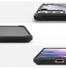 Husa Carcasa Spate pentru Samsung Galaxy S21 4G / Galaxy S21 5G - Ringke Fusion X Routine Design, Neagra